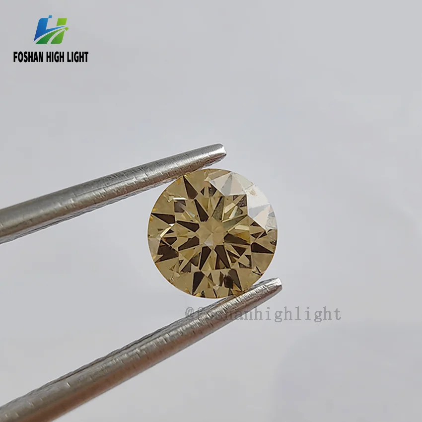 1.0 ct Color Brown Lab Diamond Fancy Brown Diamond Round Loose Diamond