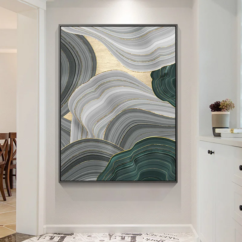 Modern Simple Abstract Wall Artwork High Quality Vertical Easy Hanging Landscape Painting