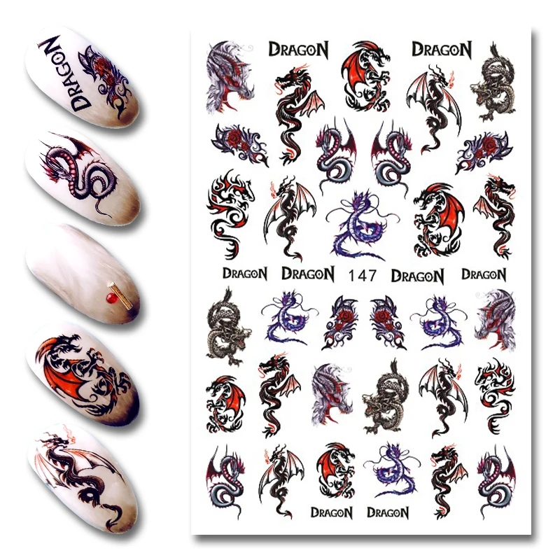 nail sticker art flower 2d EB series DIY Decoration 2021 Fashion customized design cartoon Self-adhesive Decals