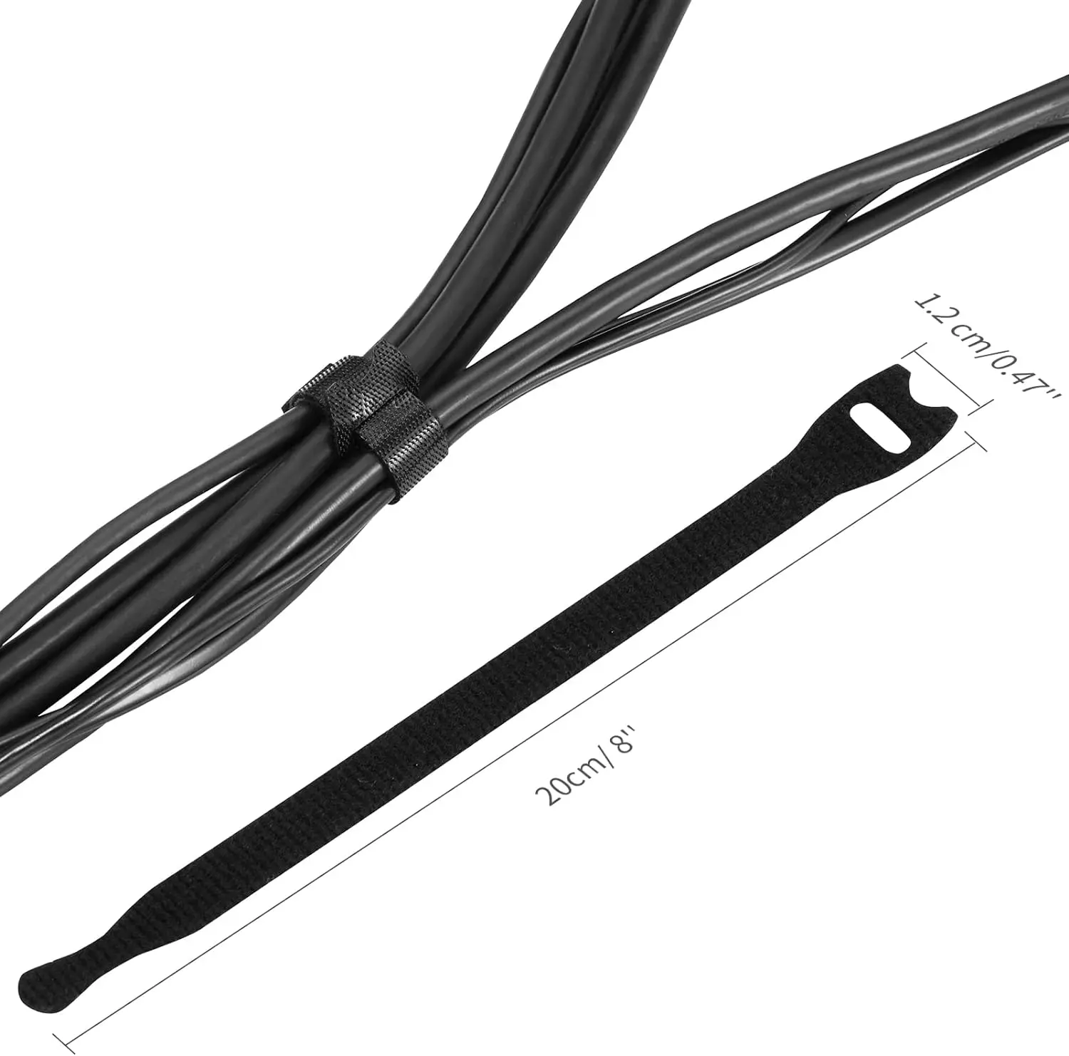 Reusable Cable Ties Hook Loop Cord Straps India for Efficient Wire Organization in Home Office Free OPP Bag Adhesive Tape 2000