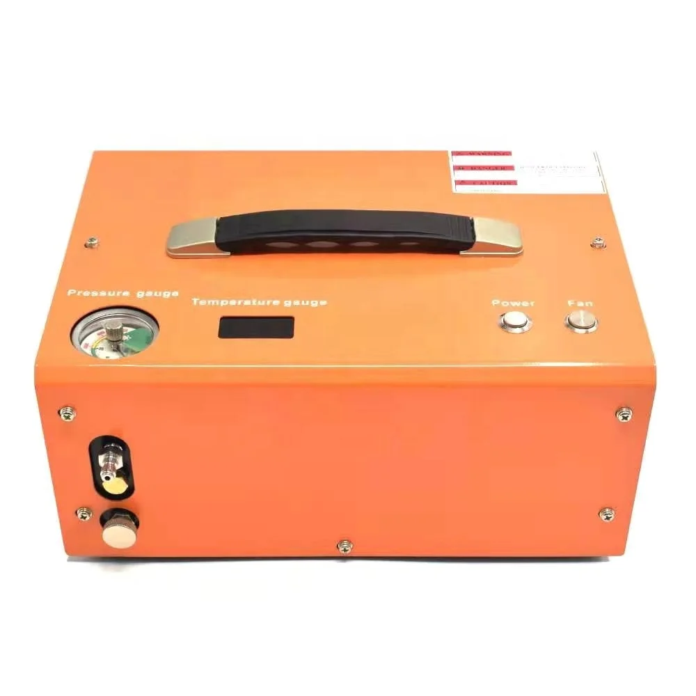 hot sale portable 30mpa 4500 psi 300 bar Oil Free Compressors With Power Supply 12V mini PCP Air Compressor
