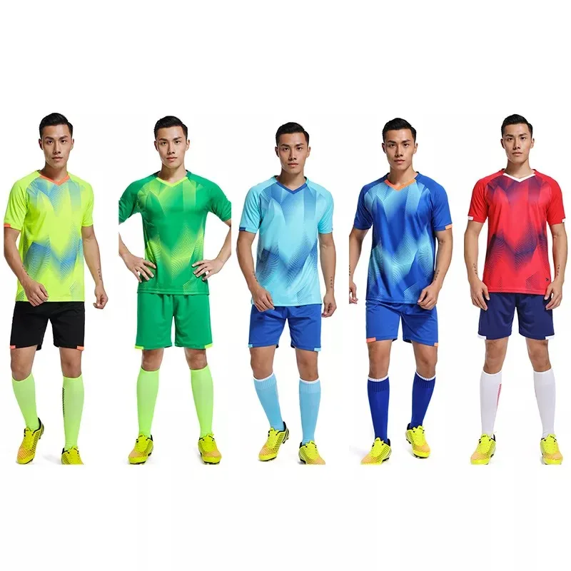 Mesh Football Jersey Training Sportswear Gym Breathable Quick Dry Football Uniform Suits