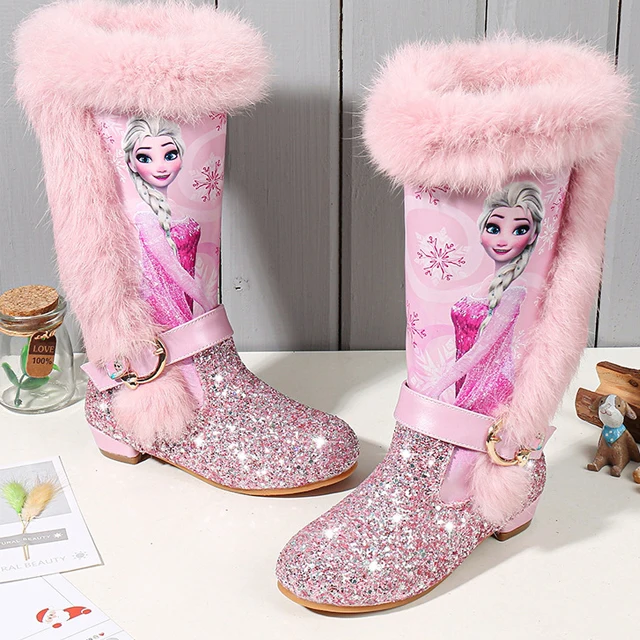 girls new design frozen children princess kids ankle shoes