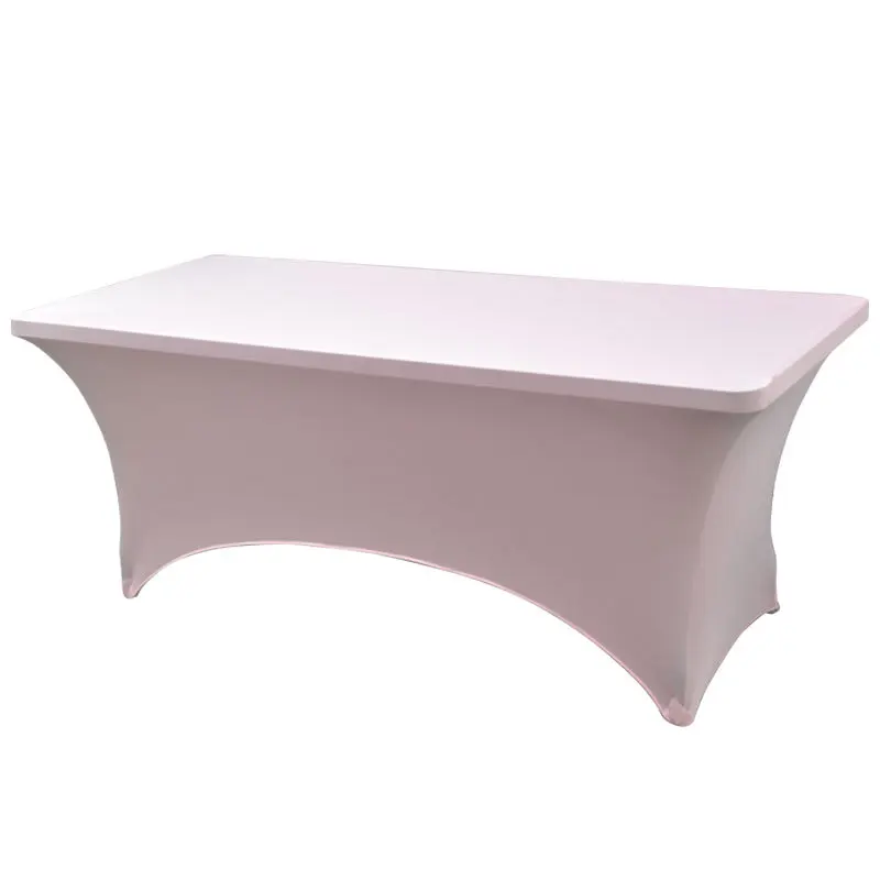 Wholesale Rectangular Fitted Spandex Tablecloths Wedding Party Patio Table Covers Event