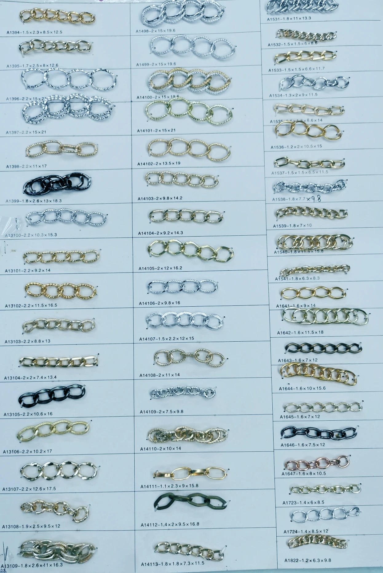 China Wholesale  Chains Wholesale Alu Stainless Steel Gold Silver Black Colors Chains For Men Women