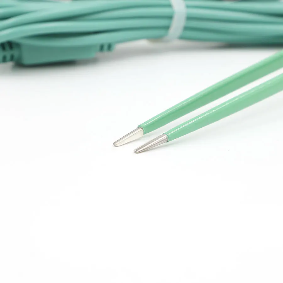 Disposable Electrosurgical(ESU) Tweezers-Irrigation/Dripping Bipolar Forceps Assembled with Cable