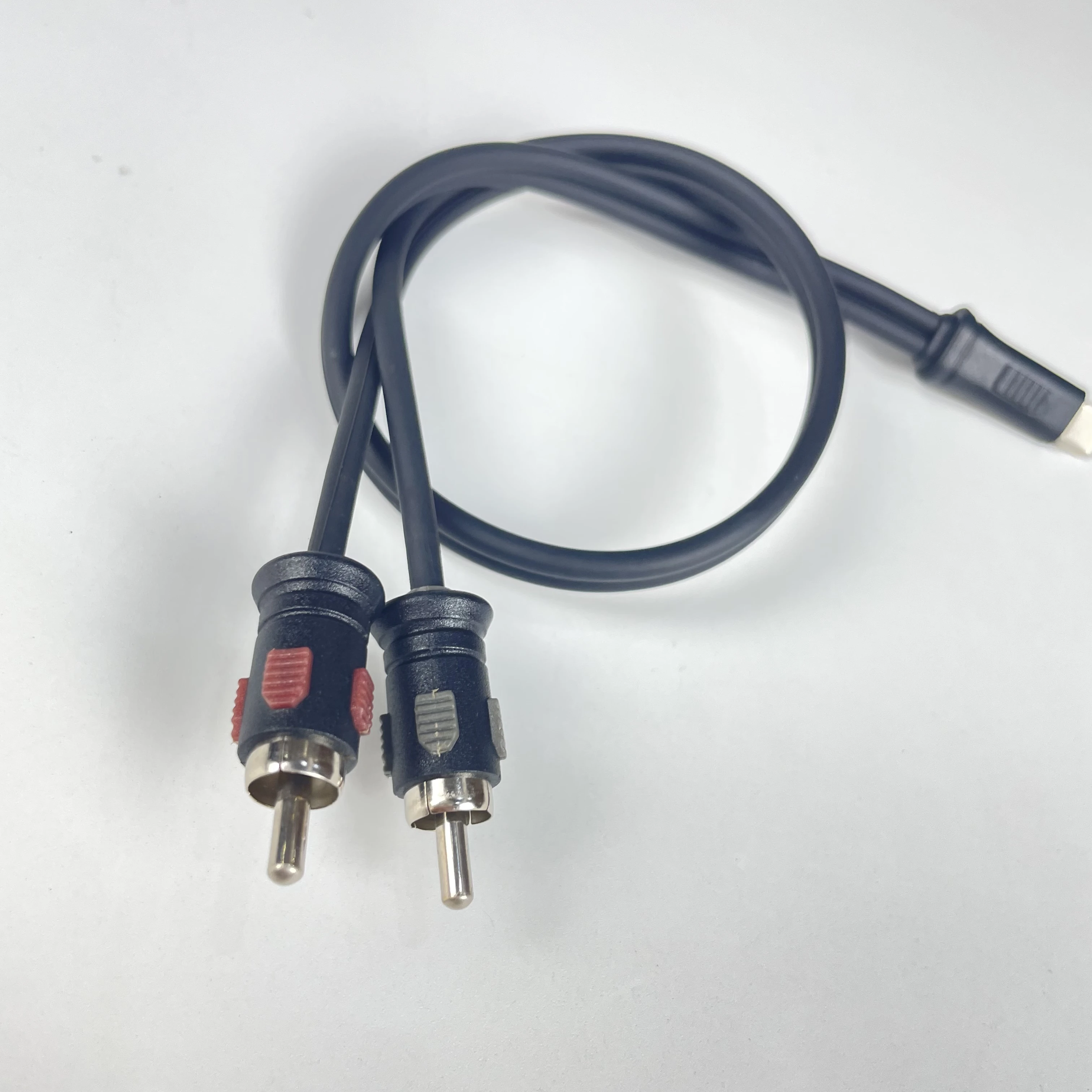 High Quality USB C to 2RCA Audio Cable Adapter Type-C to Dual RCA Audio Video USB C to 2 Male RCA Audio Stereo Cable