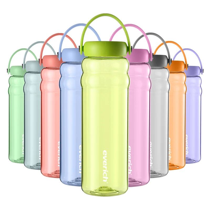 Customized 1000 ML Bpa Free Reusable Clear Gym Plastic Waterbottle 1L Motivational Sport Ps Tritan Nalgene Water Bottle