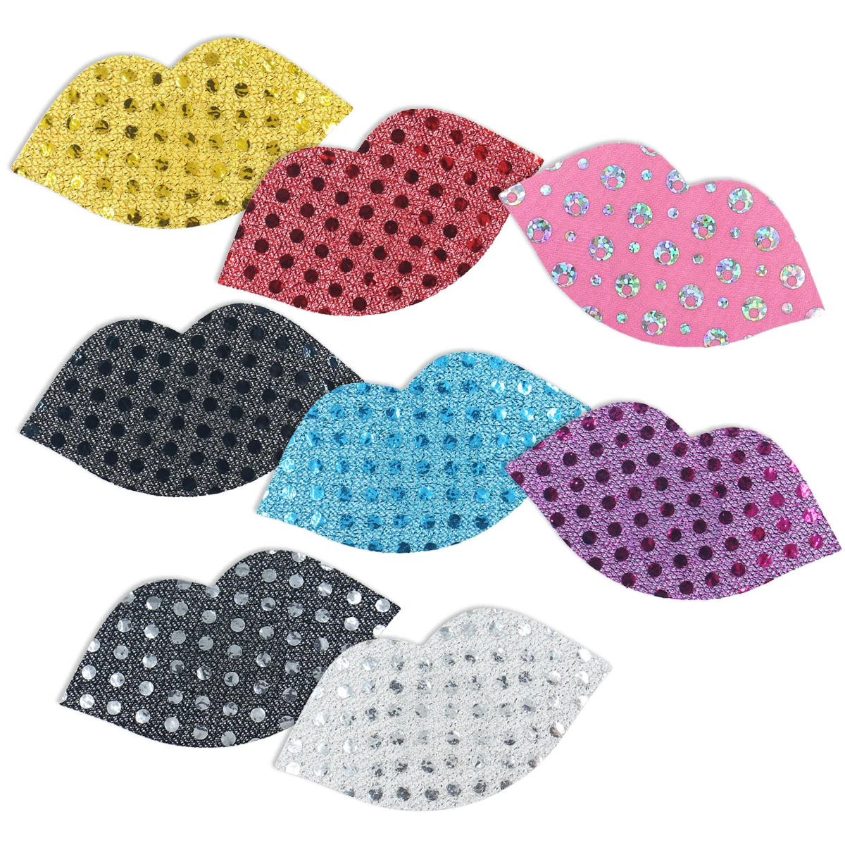 High Quality Girls Breast Cover Sexy Red Sequins Nipple Cover Lip Shape Wholesale Nipple Pasties Sexy Breast Sticker