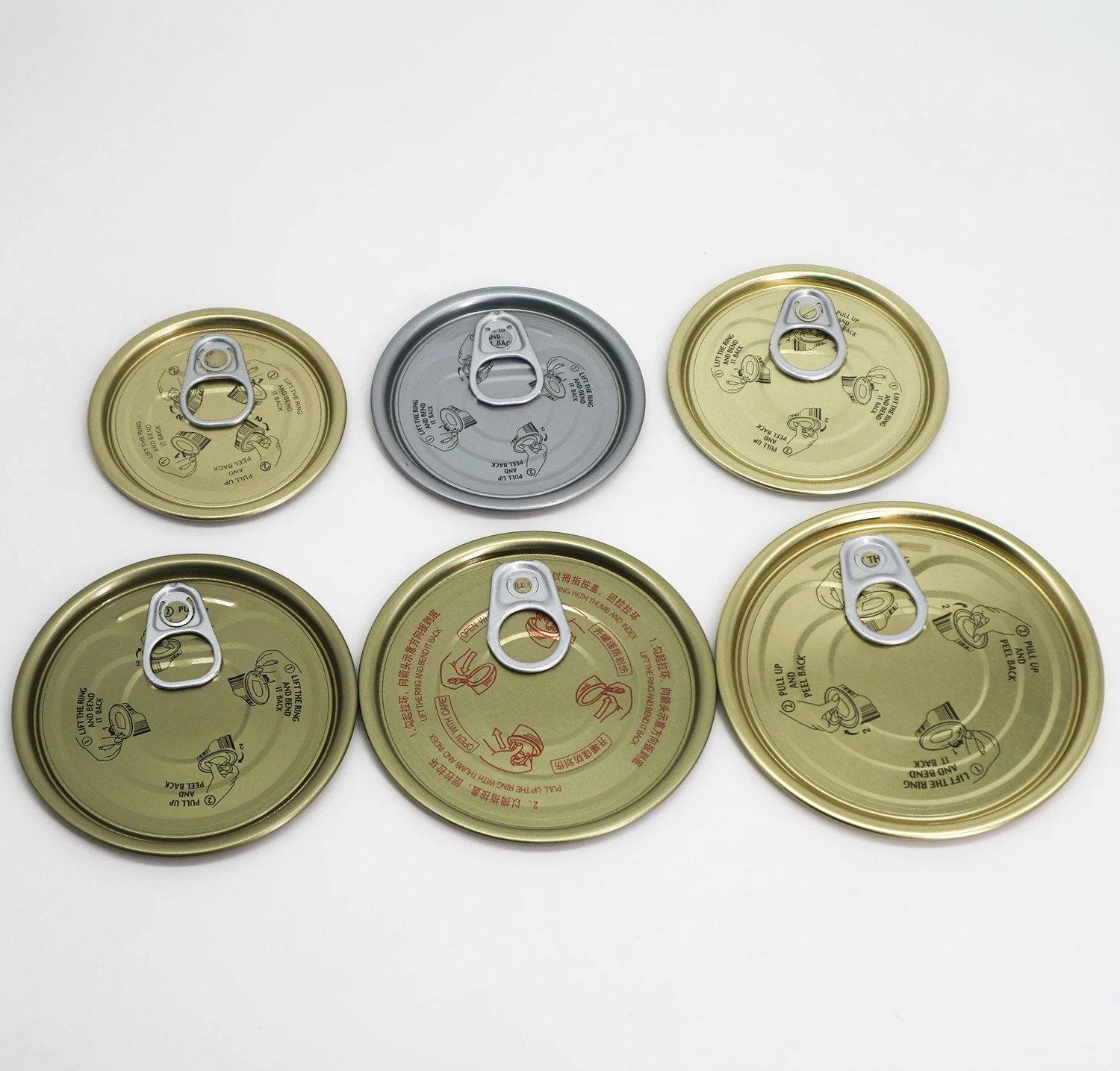 EOE EZO ETP Metal Pull Tab Pop Top Cap Ring Pull Lids Easy Open Door For Tin Can