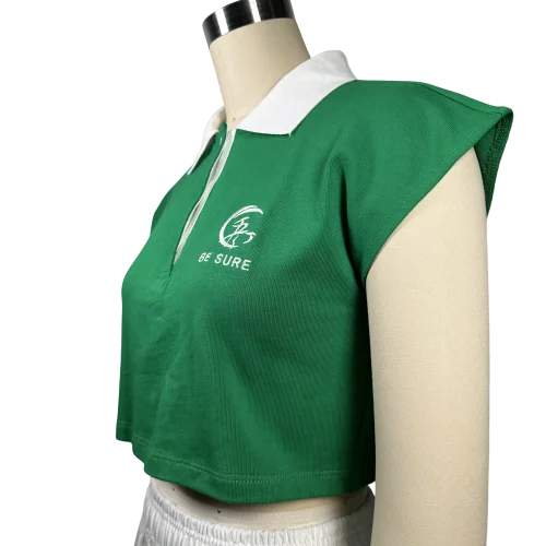 2023 New style High Quality Custom Logo Polo Top Training Gym Workout Fitness Tank Top High Stretch Woman Sports Br