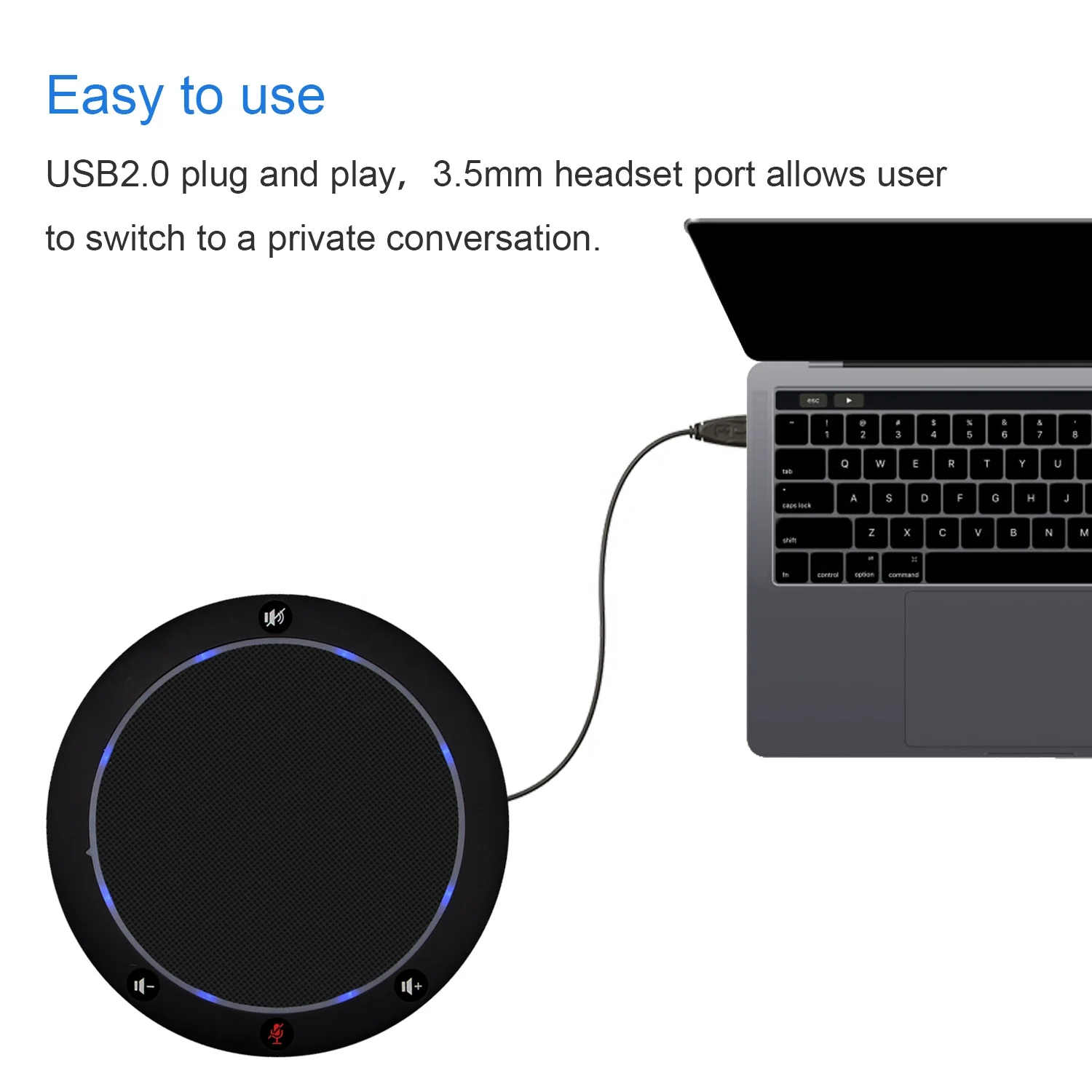 hot sale USB conference room phone speaker speakerphone mic USB conference room speakers