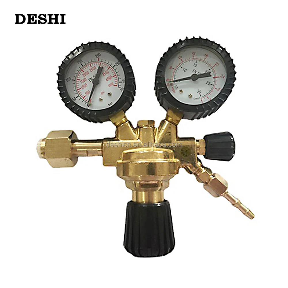 DESHI Copper material oxygen/acetylene/propane/nitrogen pressure reducer Italian German American industrial pressure reducer