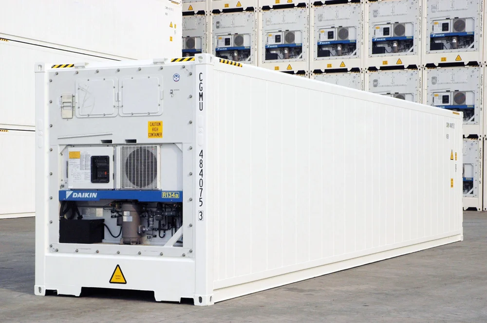 Hot selling good working used 20ft reefer container in shanghai dalian xiamen to Malaysia Indonesia Thailand