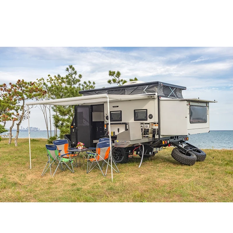 RVHOMELAND Economic and practical house trailer caravan Expandable standards off road caravan