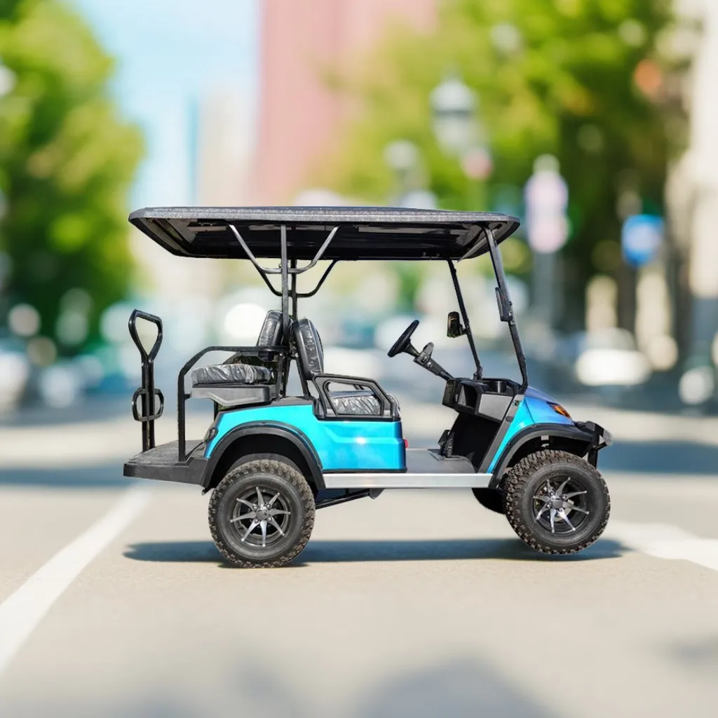 Sliver Color Golf Buggy Vehicles  48V luxury golf cart Lithium Battery electric trolley golf cart battery lithium