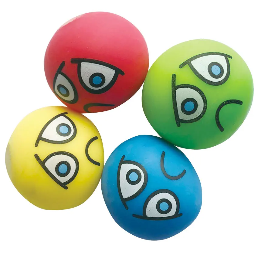 Novelty colorful  Emoji printing squeeze stress ball toy for anti stress