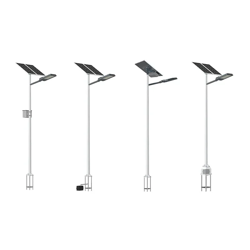 Smart city using 6m 30w security remote control sensor all in one outdoor solar street light lamp with camera