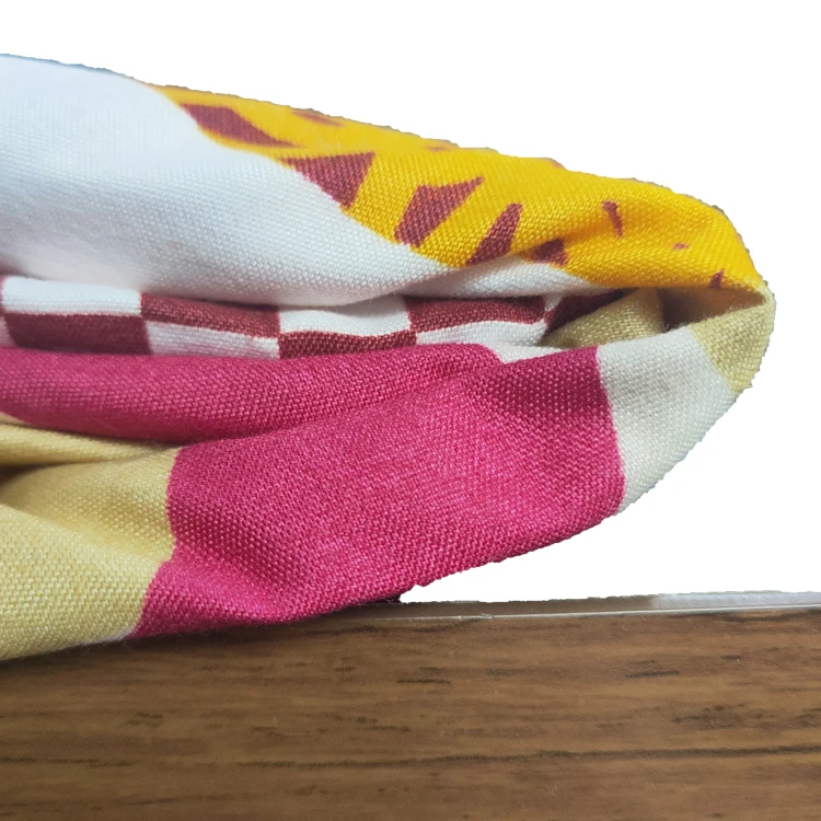 Pigment Printing Polyester Fabric Mattress Africa Microfiber Fabric Plain Grain Wholesale By The Meters