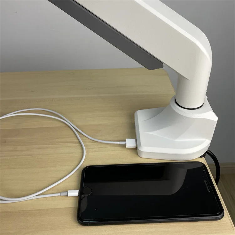 Adjustable Gas Spring Monitor Stand VESA Office Relax Relief Cervical Vertebra  OEM/ODM Quick Release Aluminum Monitor Arm