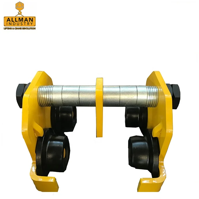 ALLMAN high quality I-beam used 1 ton manual trolley hoist for chain hoist
