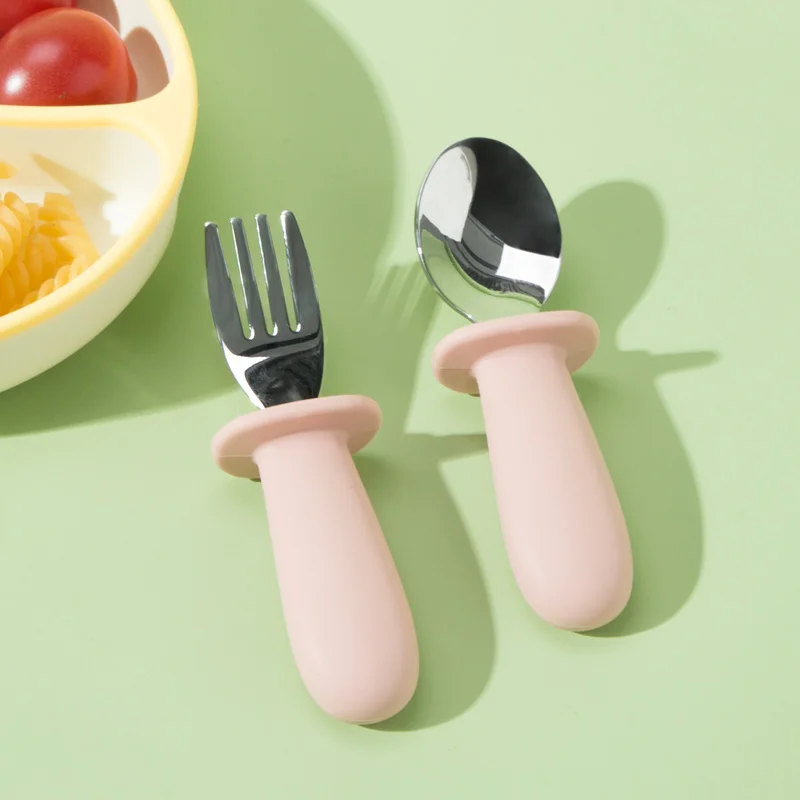 KEAN Fork Spoon Plate Bib Baby Cutlery Silicone Cooking Spoon Set Crab Rest Competitive Price Silicone Baby Plates And Spoons