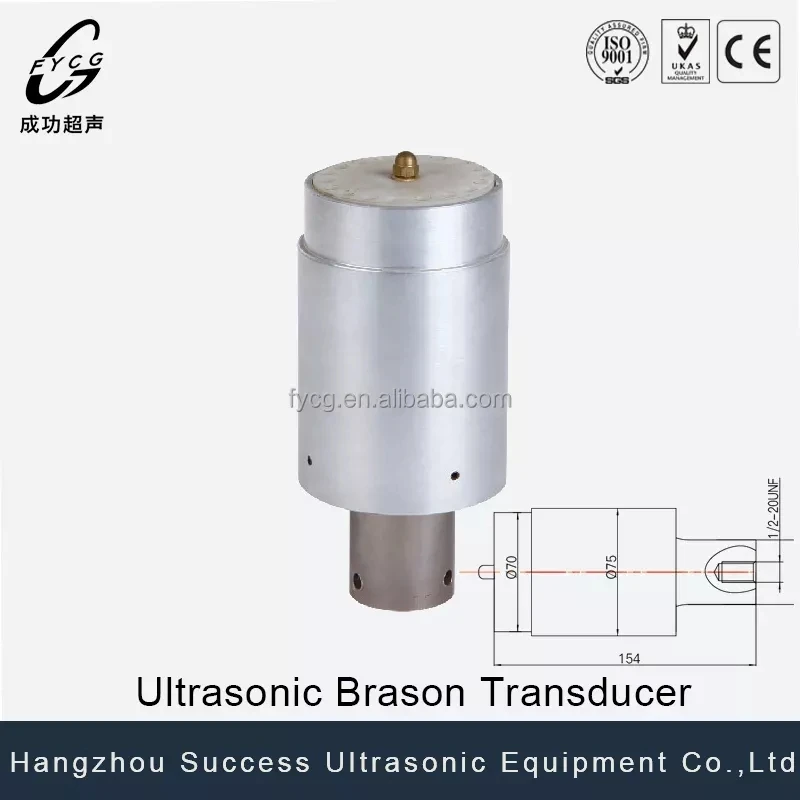 Factory directly sale 20khz 11000-12000pf Ultrasonic Branson Transducer High Amplitude Ultrasonic transducer for Branson
