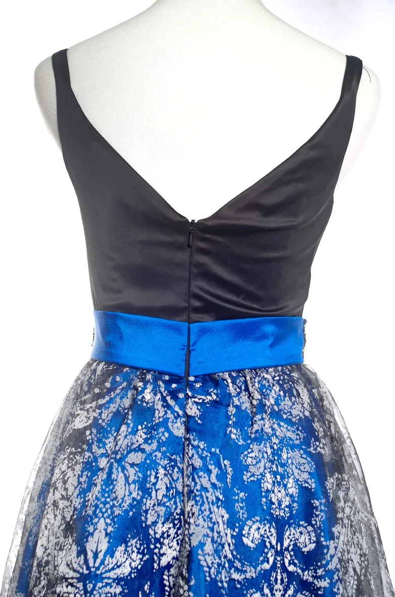 Chaozhou made V neckline long skirt party formal prom dress evening