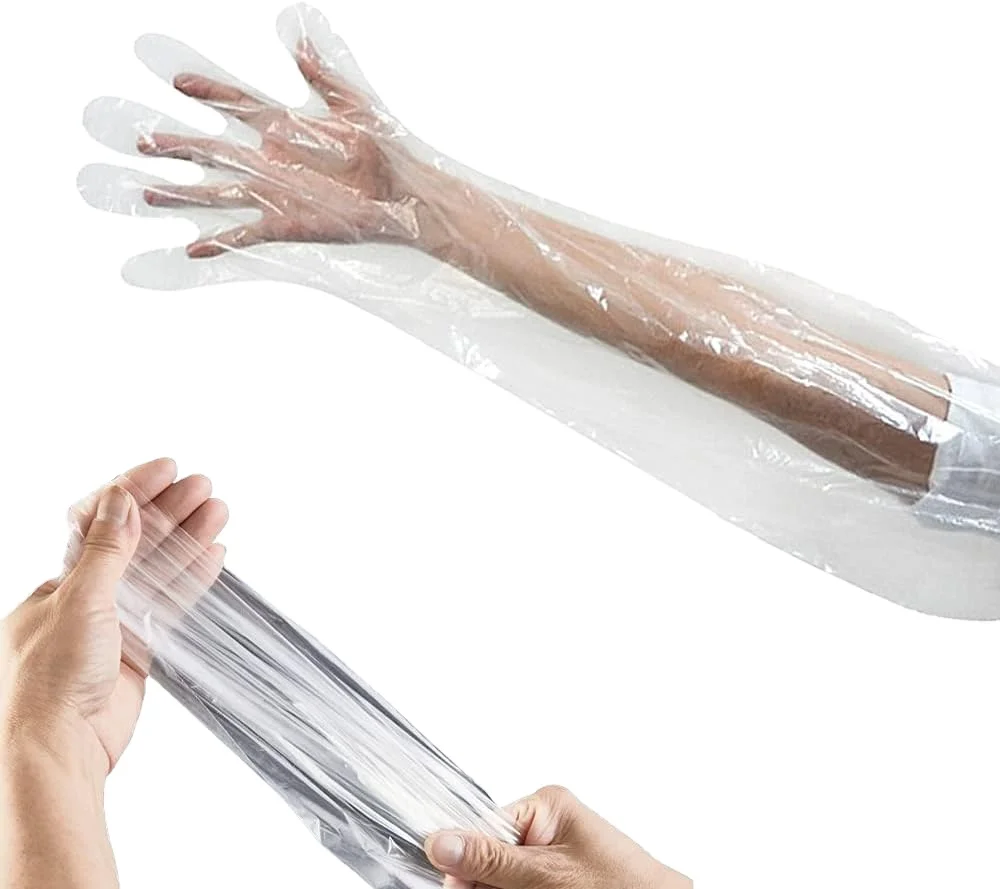 Artificial Insemination Tools Veterinary Long Touchntuff Protect ldpe Plastic Gloves Eldiven