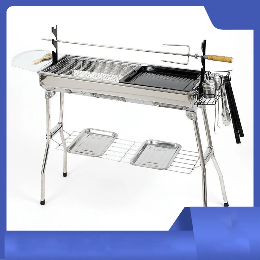 Hotel Kitchen Equipment Stainless,Steel Commercial Cyprus Spit Charcoal Grill Wholesale BBQ Charcoal/