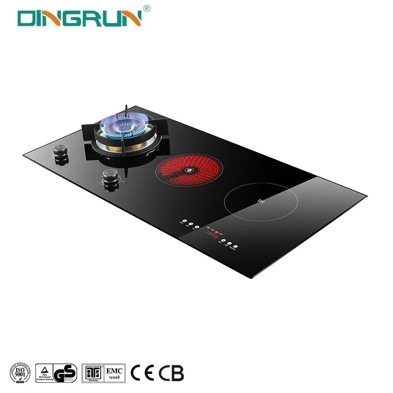 3 Burners Electric Induction Cooker And Gas Stove 3 Head Integrated Stove Infrared Cooker Cooker Induction Hob