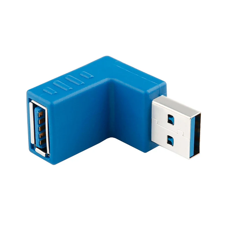  USB3.0 AM to AF) в форме буквы L Адаптер конвертера USB 3 0 A мужской на Женский 90 градусов угол