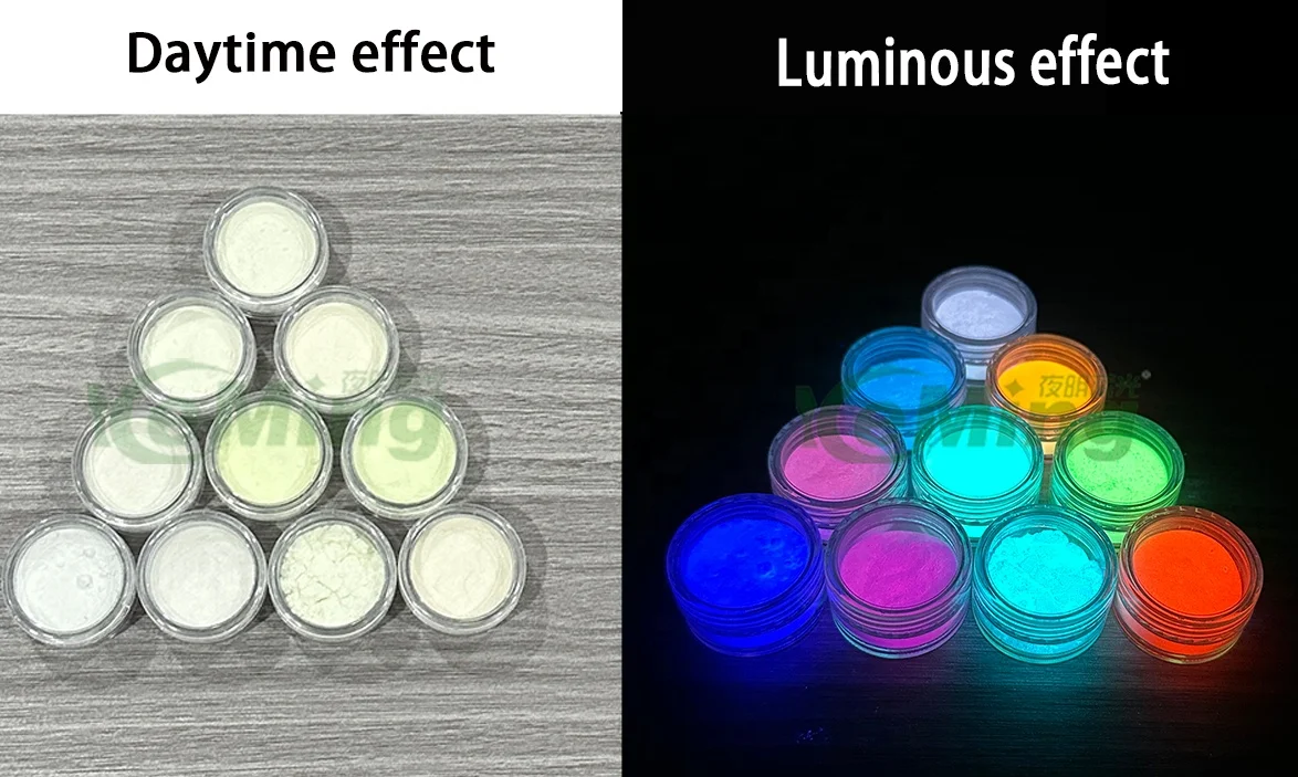 Photoluminescent pigment luminous powder for nails art paint halloween diy crafts phosphorus powder for epoxy resin