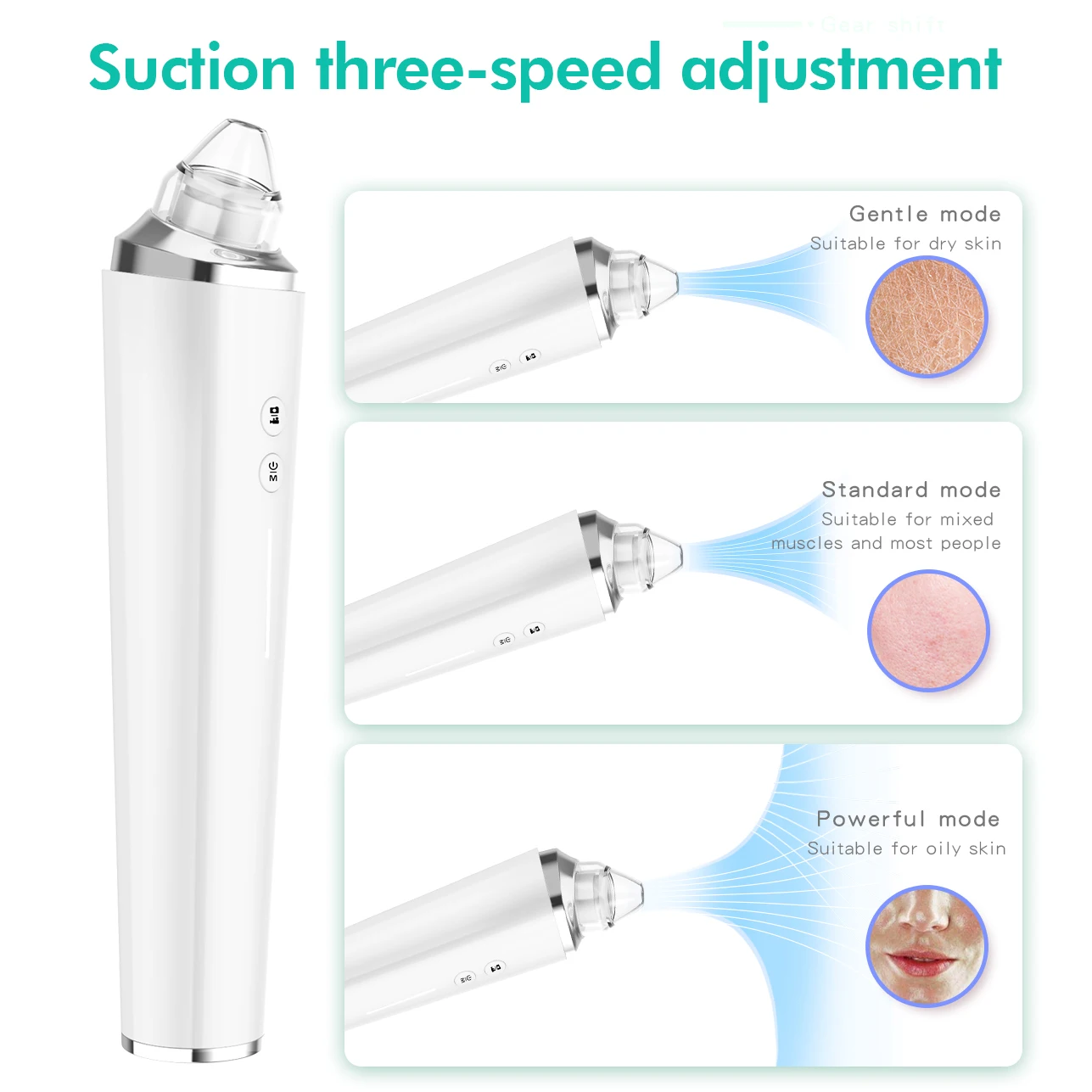 IFINE Beauty WiFi Facial Pore Cleaner 5MP 20X Magnification Vacuum with Camera for Acne Treatment and Blackhead Removal