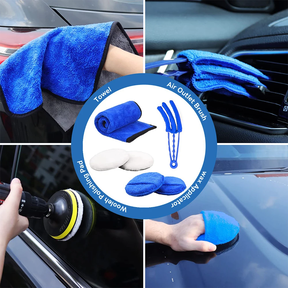 Factory Price 26 Pcs Car Detailing Brush Set Car Cleaning Tools For Car Washing