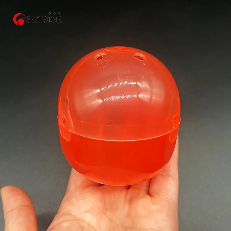 65*70mm Promotion Conjoined Assorted Translucent Colors Oval-shaped Toy Capsule Ball Vending Machine Toy Plastic Capsule
