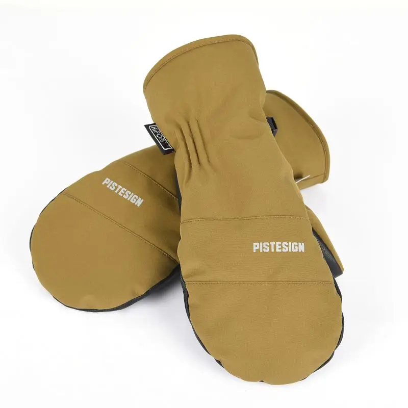 Thermal Gloves for Winter Sports Windproof Ski Gloves Mittens Leather Skateboard Gloves 3M Thinsulate