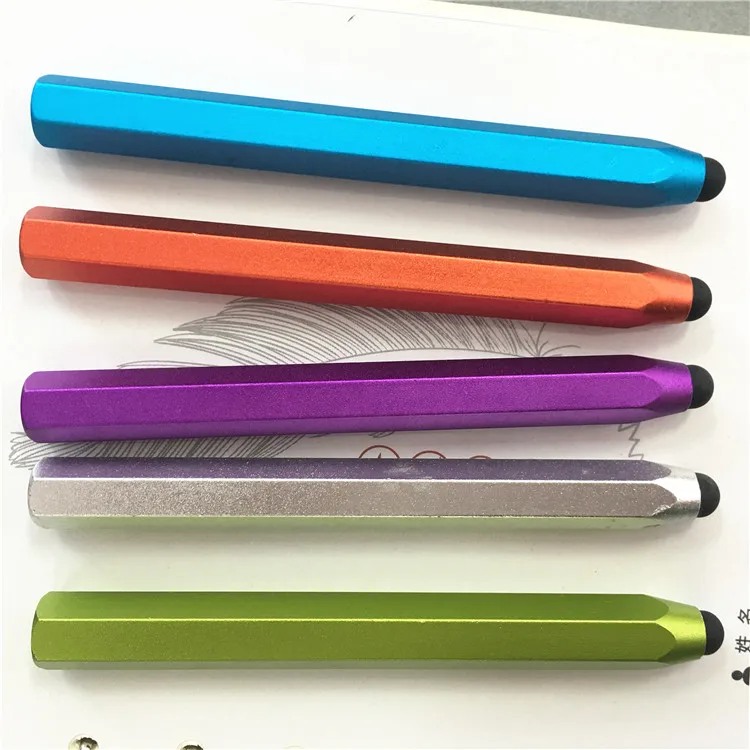 Touch Pen Stylus for Tablets Smartphones Universal Aluminium Rubber Tip Light