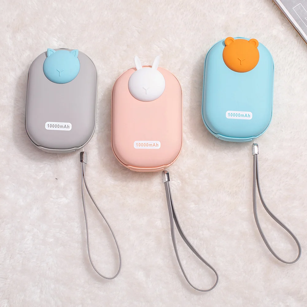 
10000mAh USB Rechargeable Electric Hand Warmer Double-Side Warmer /Portable Power Bank 