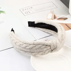 Заколка для волос в Корейском стиле, милая универсальная Нескользящая заколка в полоску с широким покрытием и бантом, аксессуар для волос принцессы