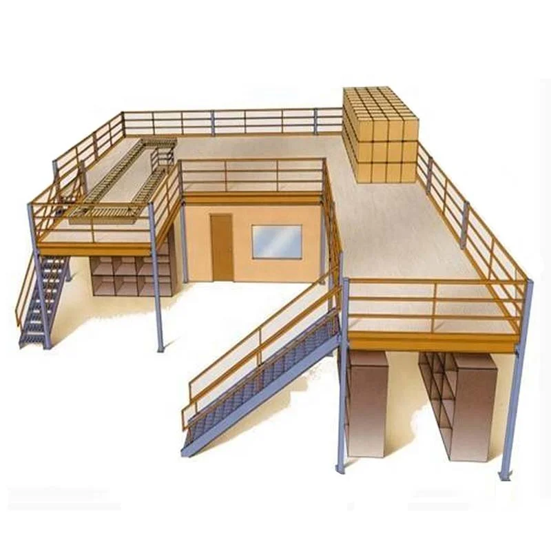 NOVA Factory Inventory Steel Structure Flooring Platform, Pre-fabricated Mezzanine System/