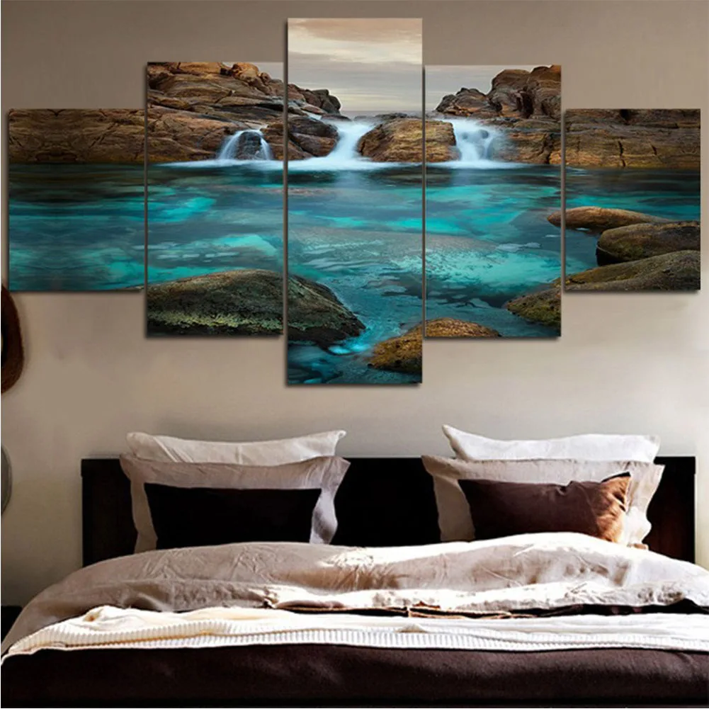 Hot Sale Hd Canvas, Wall Art Living Room Decoration Picture 5 Islamic Mecca Kaaba Wallpaper Picture Poster Gift/