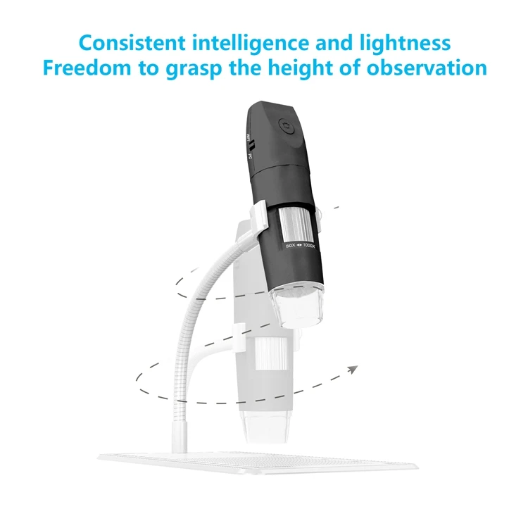 HD  WIFI  2000X digital microscope  1080P LED  WiFi Microscope Mobile Phone Microscope Camera for  Android