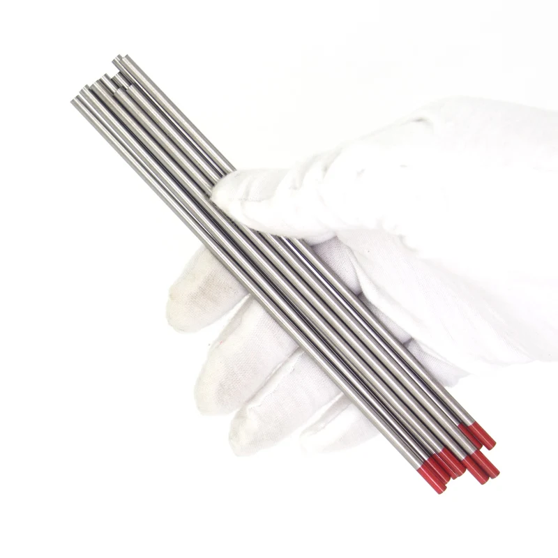 HDB free sample tungsten rod WT20 2% Thoriated red tip Tungsten Electrode for Tig Welding