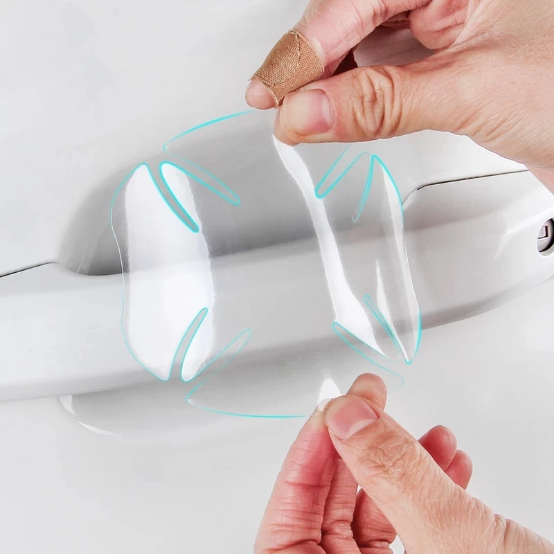 4Pcs Door Handle Stickers TPU Anti-scratch Protective Film Accessories For Honda Civic 2016 - 2019 For Accord 2018 20