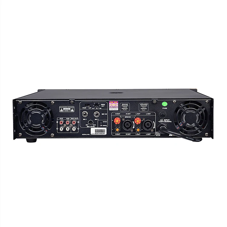 8 ohm 450w 2 channel class H circuit switch Professional DSP Digital karaoke amplifier