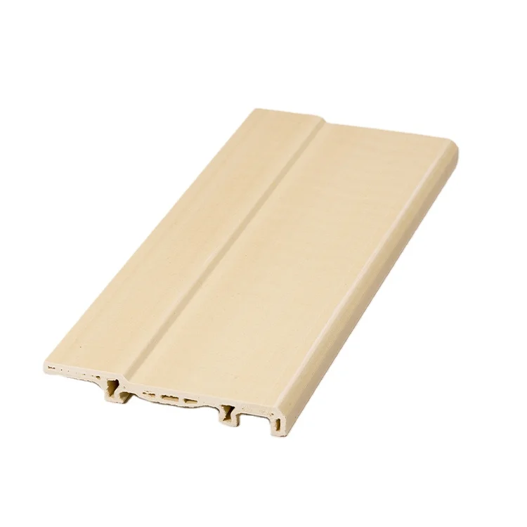 Waterproof And Impact Resistant Wood Plastic Wall Skirting Wpc Skirting