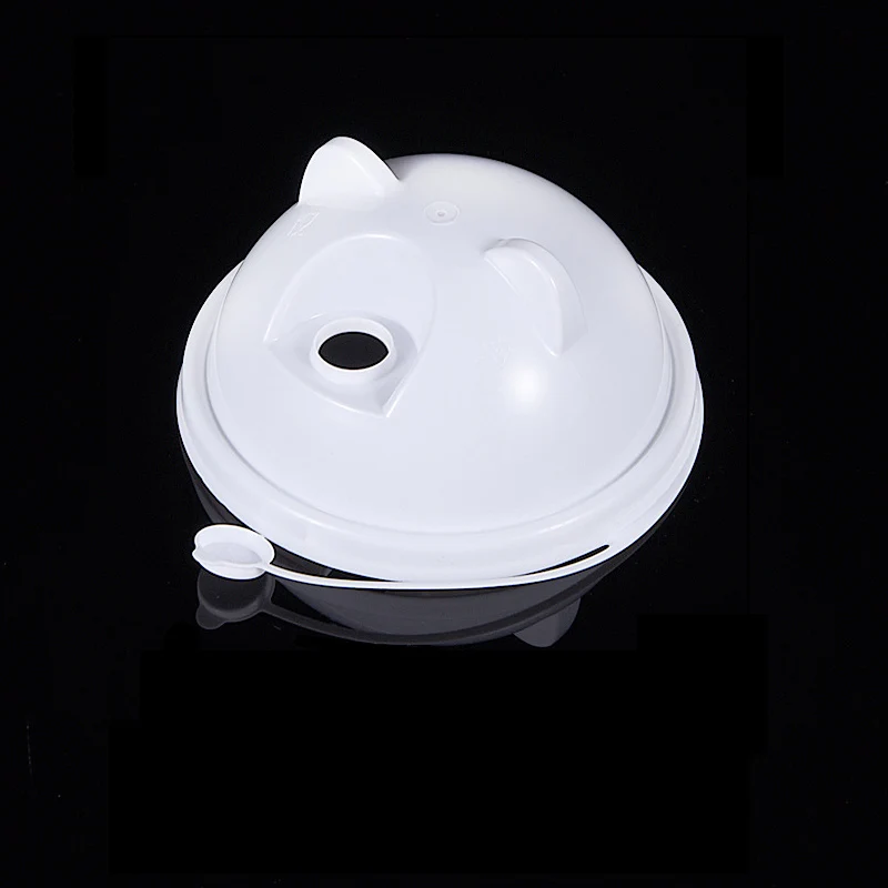 Wholesale disposable plastic PP Injection panda lid 90/95mm for boba tea cup lid