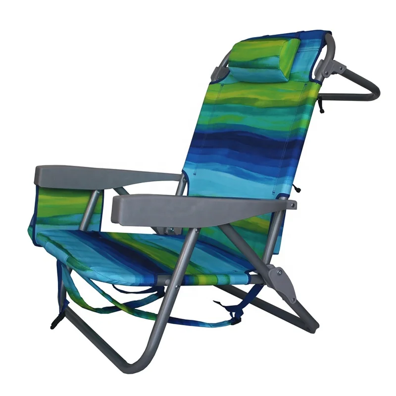 QUAWE metal outdoor portable backpack tommy bahama heavy duty iron commercial beach chair foldable beach lounge chair