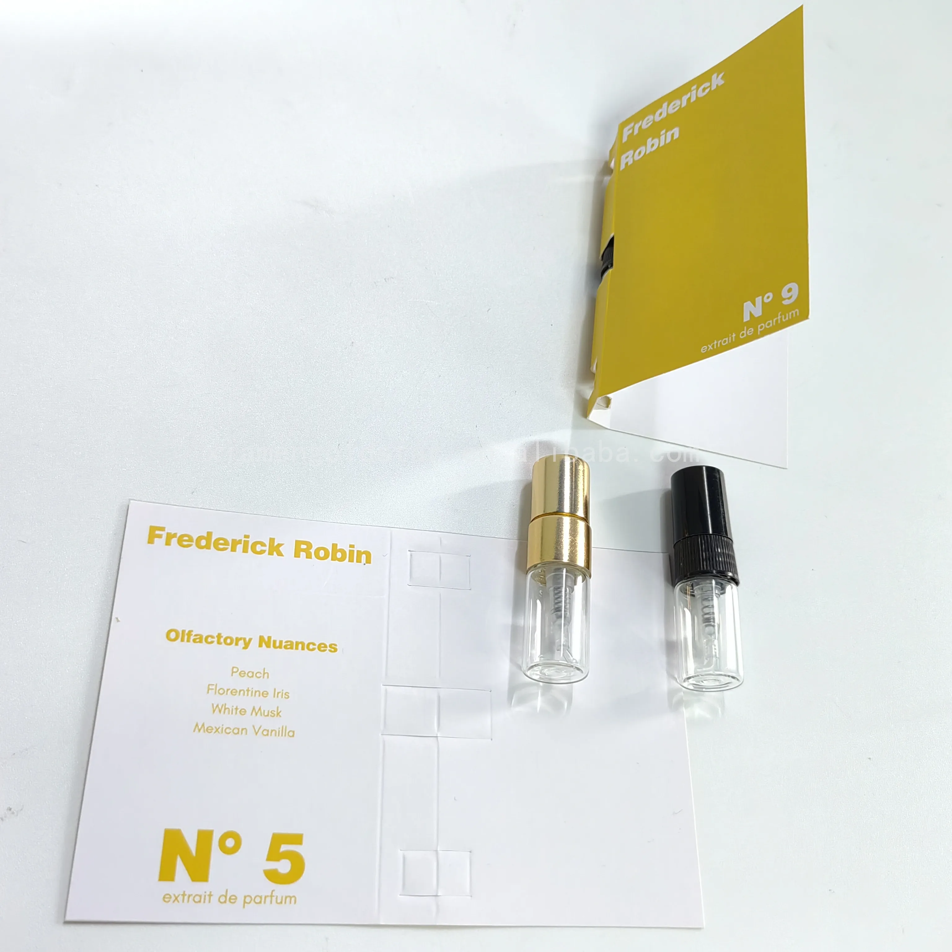 Custom printing Perfume Display Cards Fragrance Oil Sample Card luxury perfume tester holder